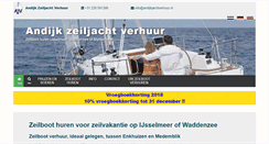Desktop Screenshot of andijkjachtverhuur.nl