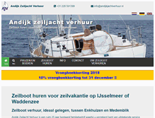 Tablet Screenshot of andijkjachtverhuur.nl